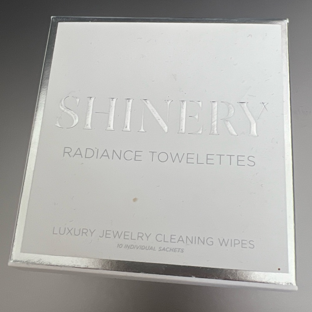 Shinery Radiance Towelettes 10-Count Luxury Jewelry Cleaning Wipes NEW Travel